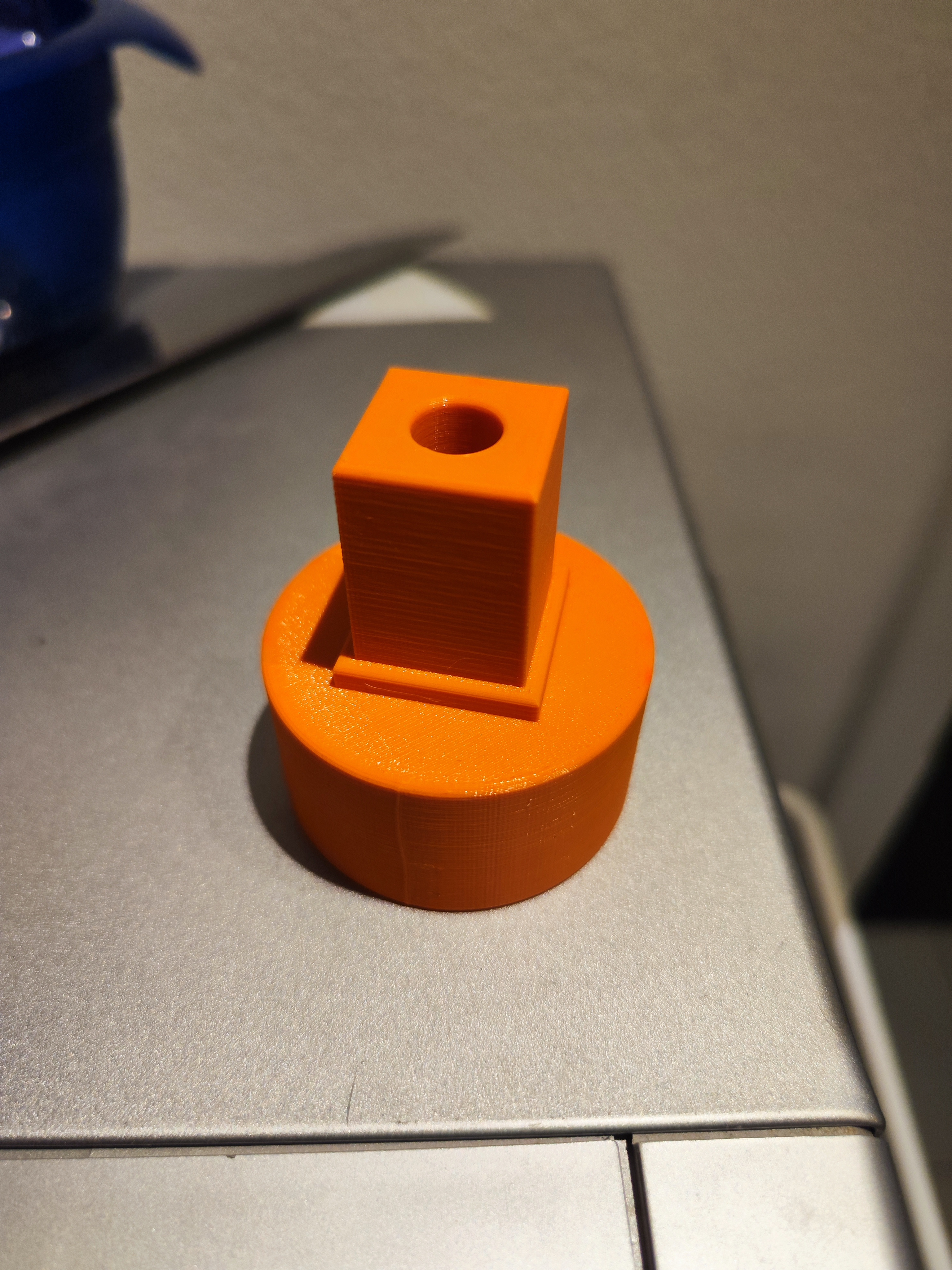 3D-gedrucktes Funktionsteil – Adapter, Außenansicht