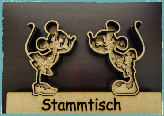 Stammtisch-Gravur für Kindergarten