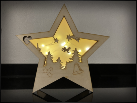 Beleuchteter Weihnachtsstern